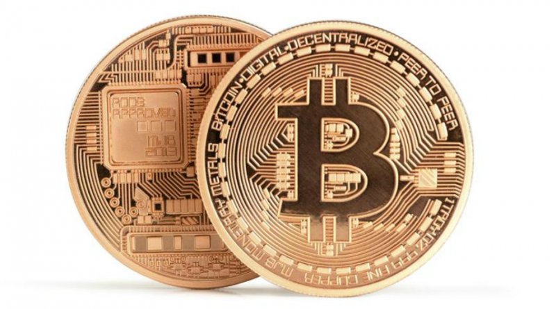 Two faux representations of bitcoins